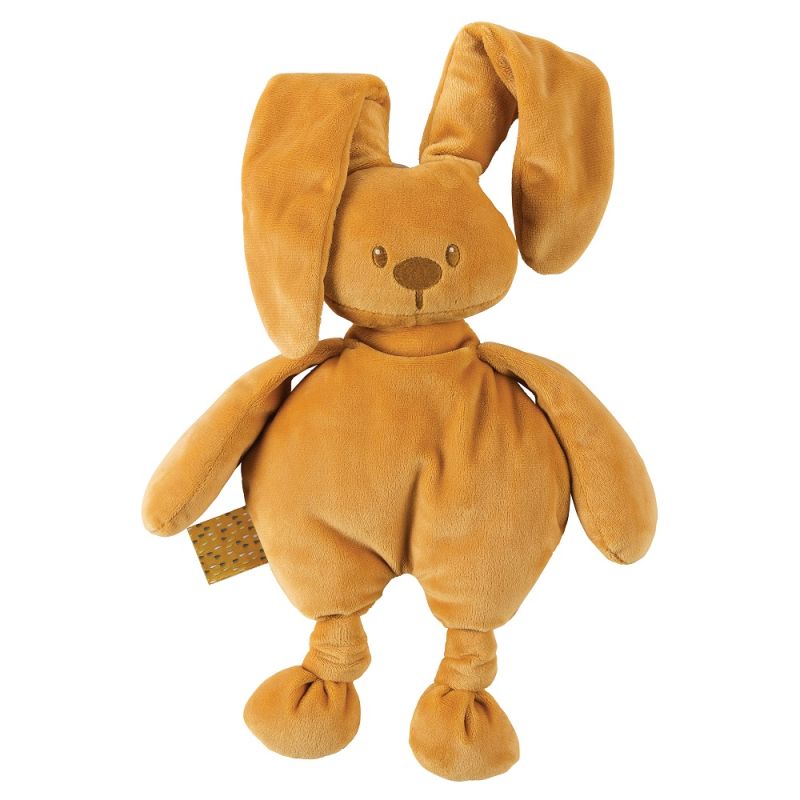  lapidou peluche lapin jaune moutarde 30 cm 